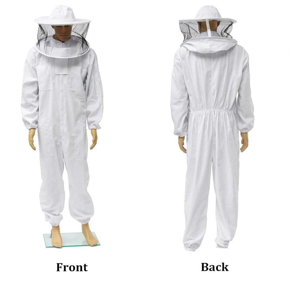 Beginner Outfit Safety With Veil Hood Protective Clothing Beekeeping Suit Hat Professional Beekeeper Full Body Home Anti Bee