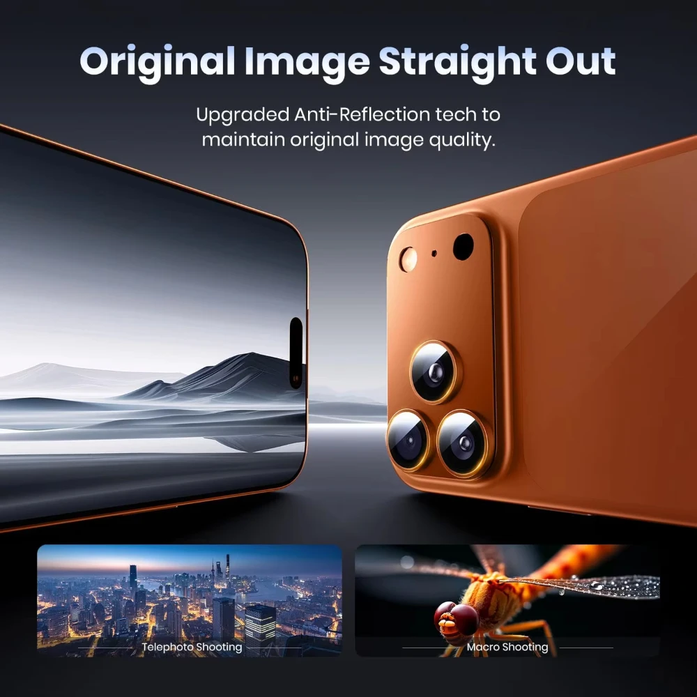 NNBILI Per Il Telefono 17 Pro Max Obiettivo Della Fotocamera Protezione Forte Adsorbimento In Metallo 9H + Vetro Temperato Schermo Della Fotocamera Copertura Protettiva Completa - immagine 5