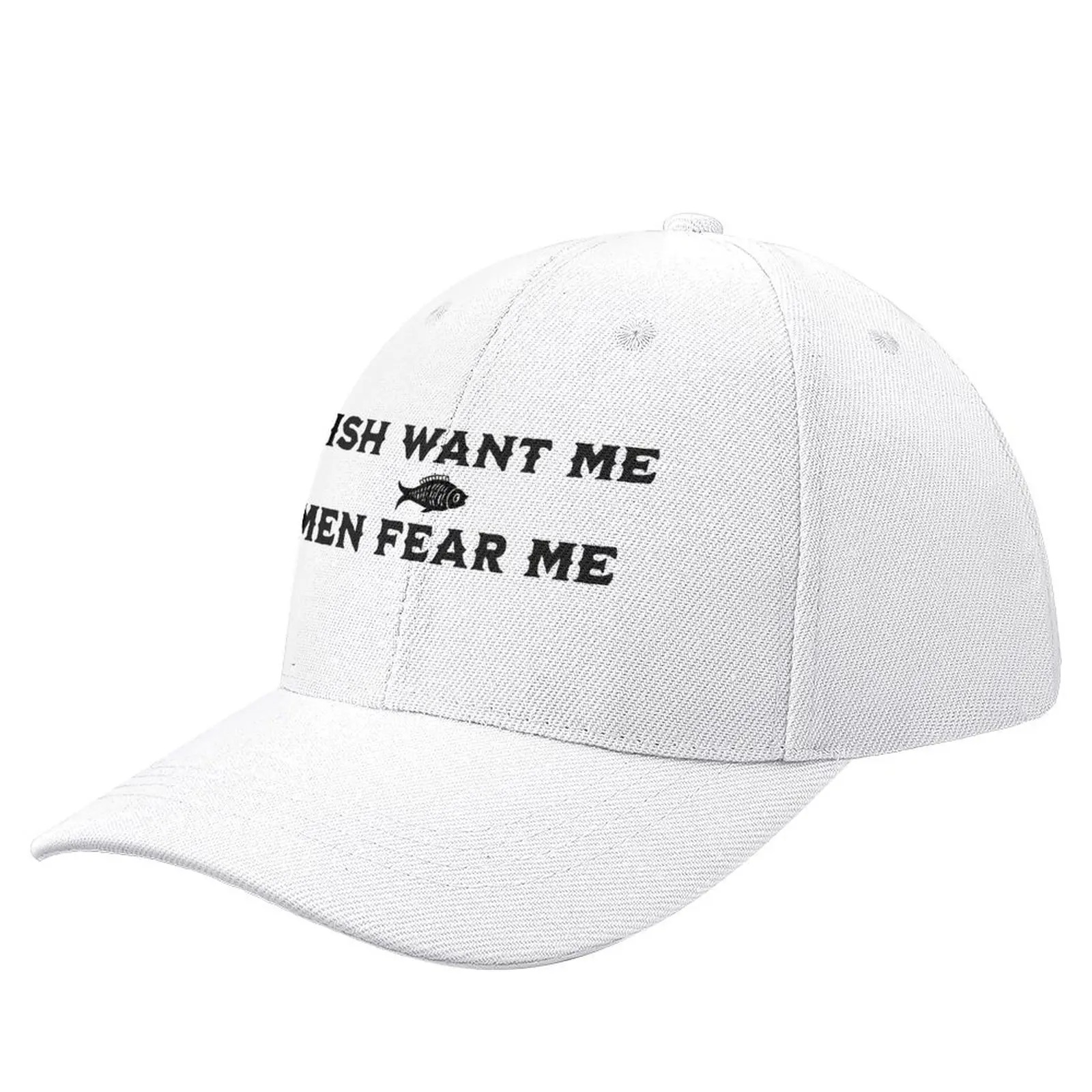 

Fish Want Me, Men Fear Me Baseball Cap Anime Hat birthday For Girls Men's