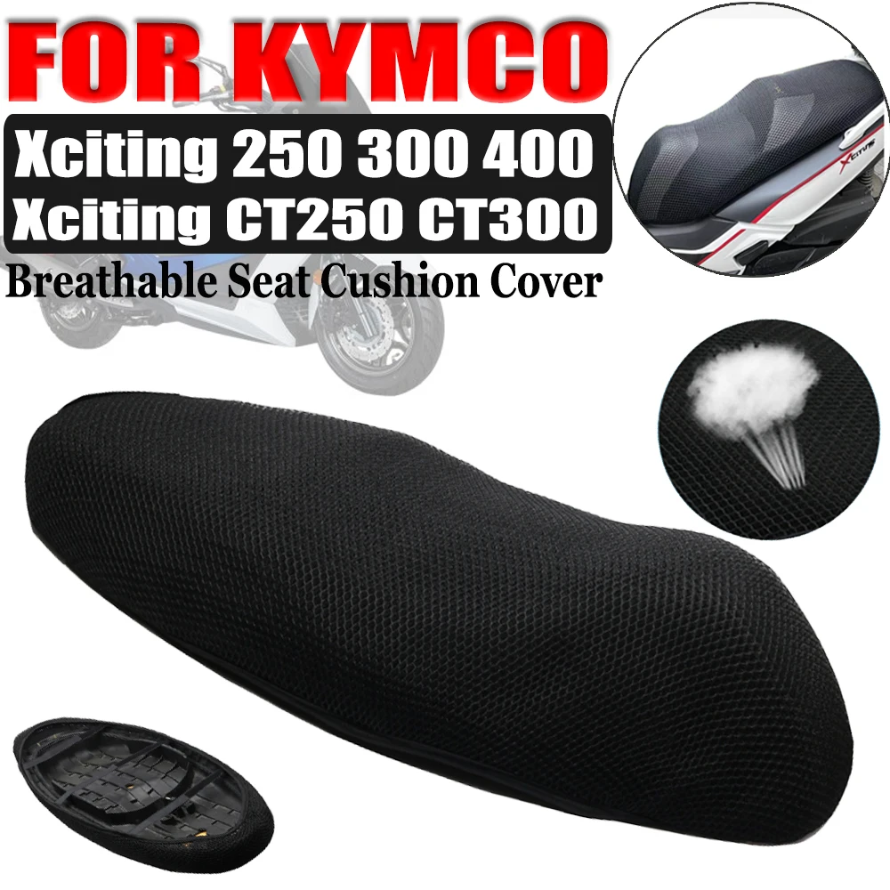 de cojín para asiento de motocicleta, de asiento a prueba de sol, red de malla 3D, accesorios para Xciting 250 300 CT300, 400 - AliExpress