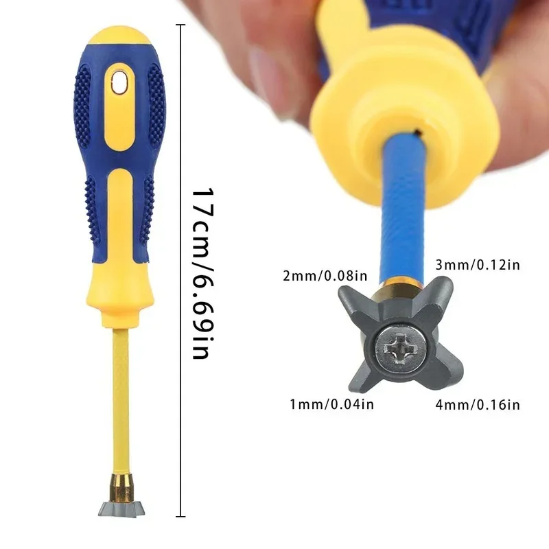 Durable 4 IN 1 Grout Removal Tool Tungsten Steel Ceramic Tile Gap Drill Bit for Cleaning Floor Wall Seam Cement Tile Joints Gaps