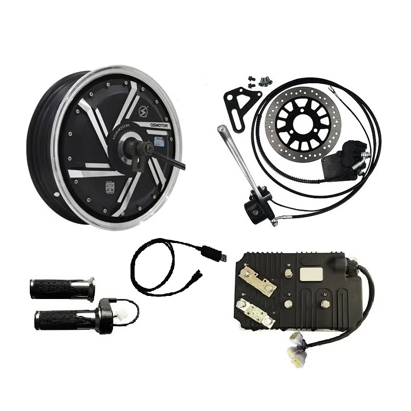 QS273 8000W 96V 13inch Electric motorcycle Motor Conversion Kits with