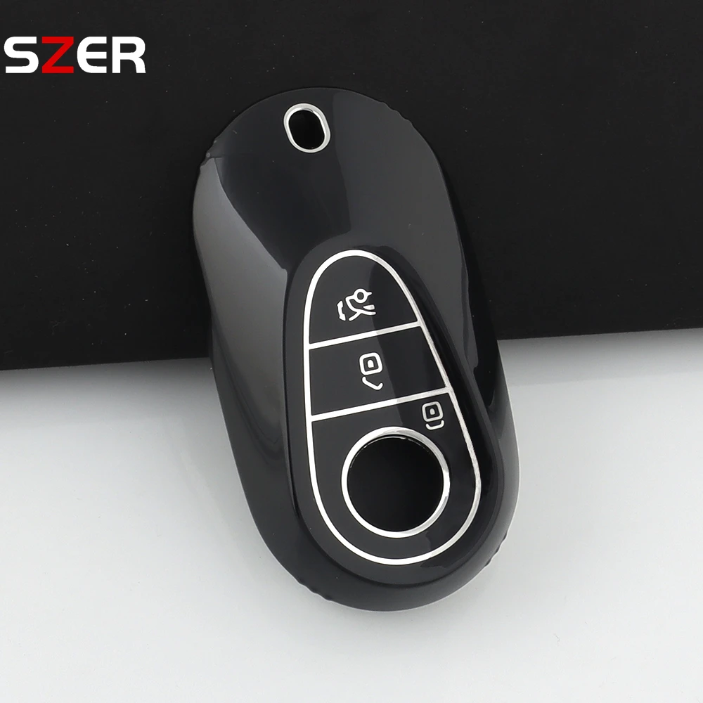Premium TPU Car Key Protector and Keychain