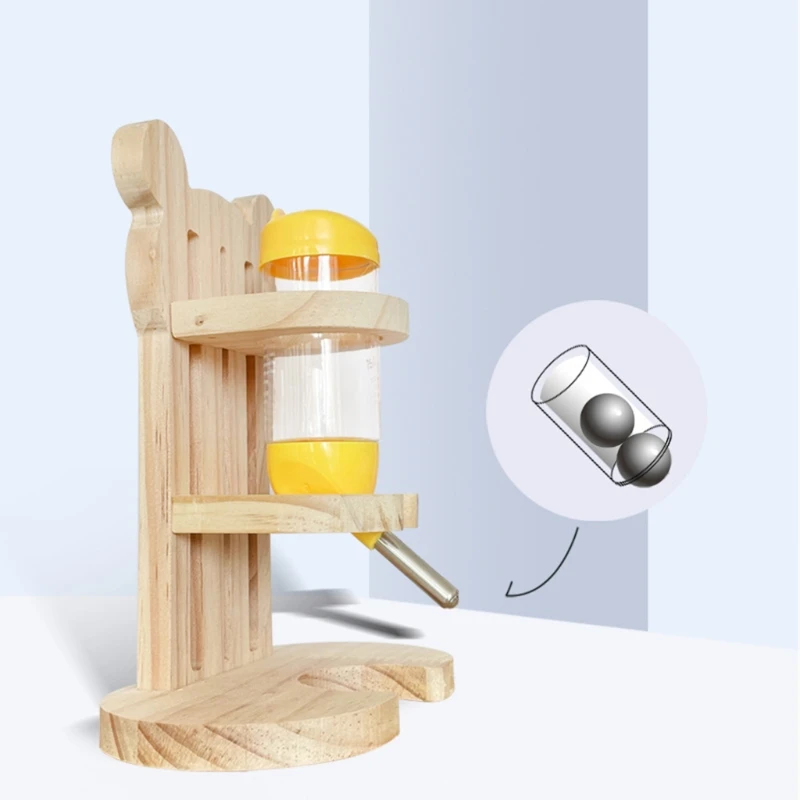 

Деревянная подставка для бутылки с водой для морской свинки, регулируемая для морских свинок, шиншилл, подарок