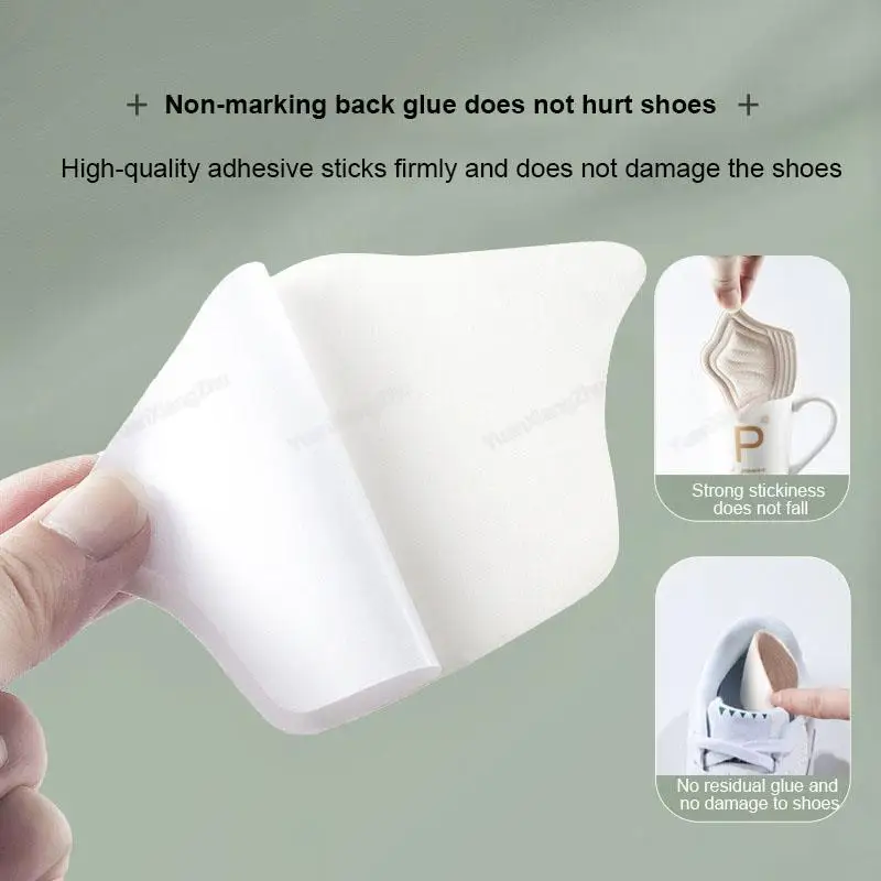 5D Comfort Heel Sticker Shoe Pads Sneaker Men Woman Insoles Anti-wear Feet Heel Protectors Adjust Size Cushion Care Inserts