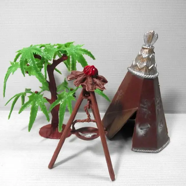 13Pcs/Set Indian Tribes Figures Model Home Desk Decor DIY Scenery Accessory educational toys birthday gifts 6