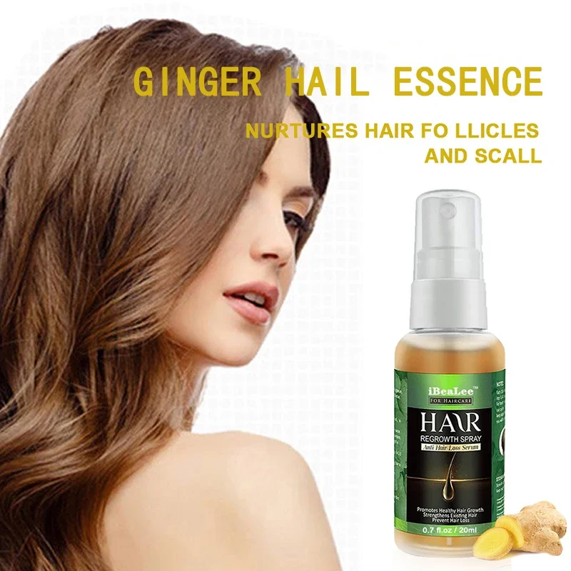 Ginger Hair Growth Oil Natural Tonic Essentail Anti-Hair Loss Treatment Hydrating Nourishing Dry Damaged Care Nutrient Solution