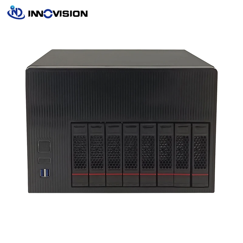 Huge storage? 8bays NAS server i3 i5 i7 Pentium Processor DDR4 ram 1*NVMe SSD? 2 GBe LANS3*Half height expand slot
