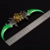 22cm World of Warcraft Weapon Warglaive of Azzinoth Set Illidan Stormrage Game Peripheral 22cm Metal Weapon Model Crafts Toys 3