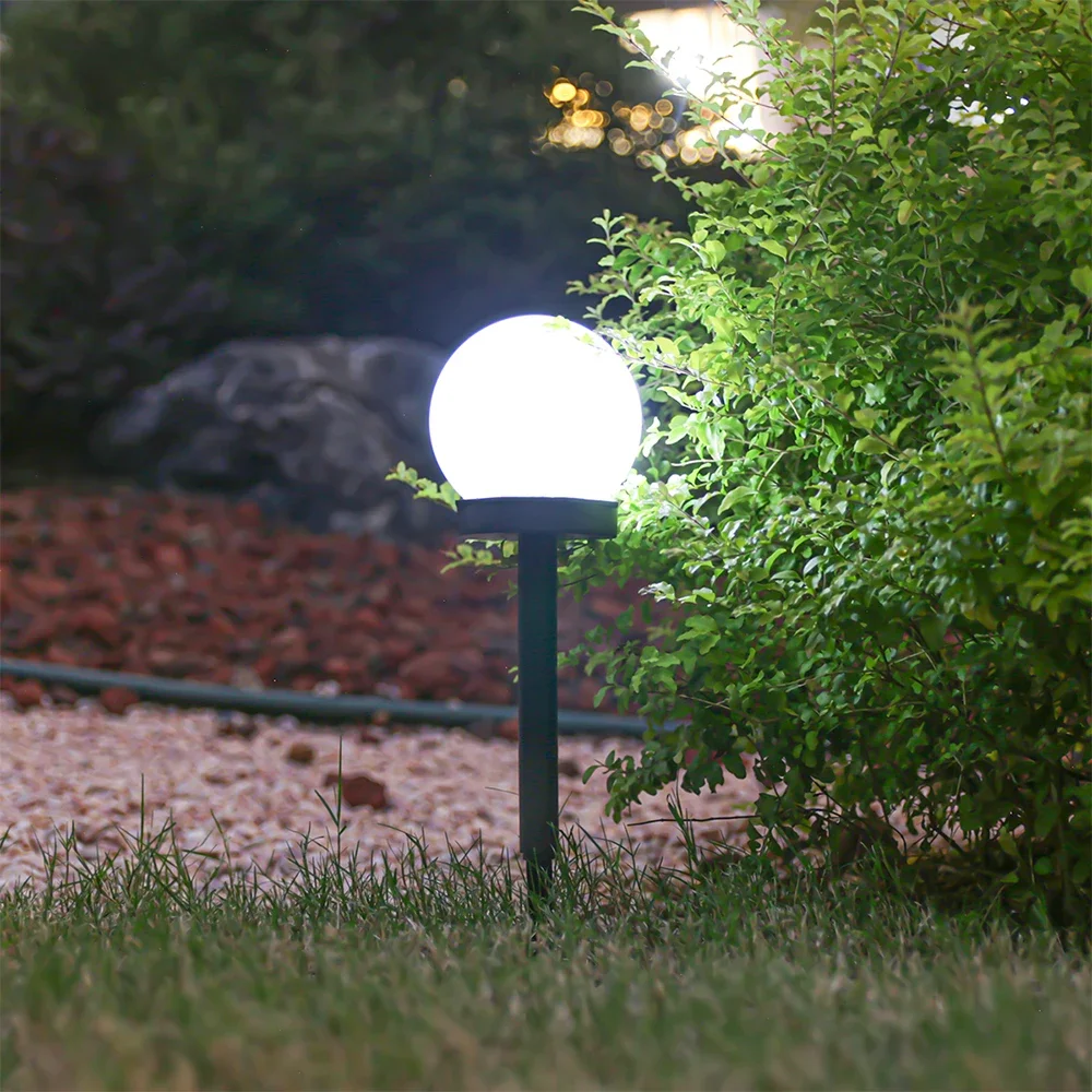 Solar LED Lights Outdoor 3 Pack /6 Pack Solar Globe Powered Garden Light Warm Light for Yard Patio Walkway Landscape In-Ground