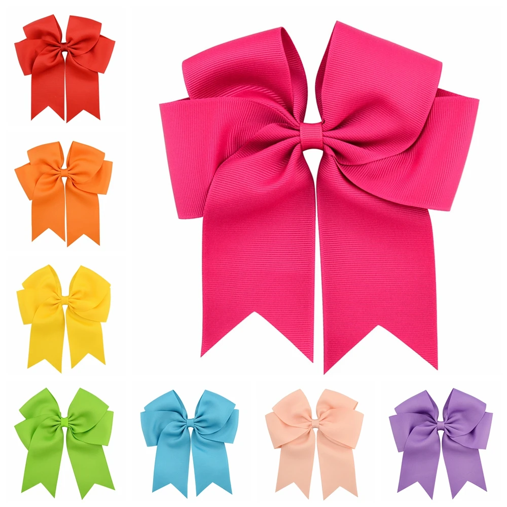 Hair accessories 6 Inches Hair Bows With Clip Kids Girls Grosgrain Ribbon Hair Clip Hairgrips Headwear Baby Accessories