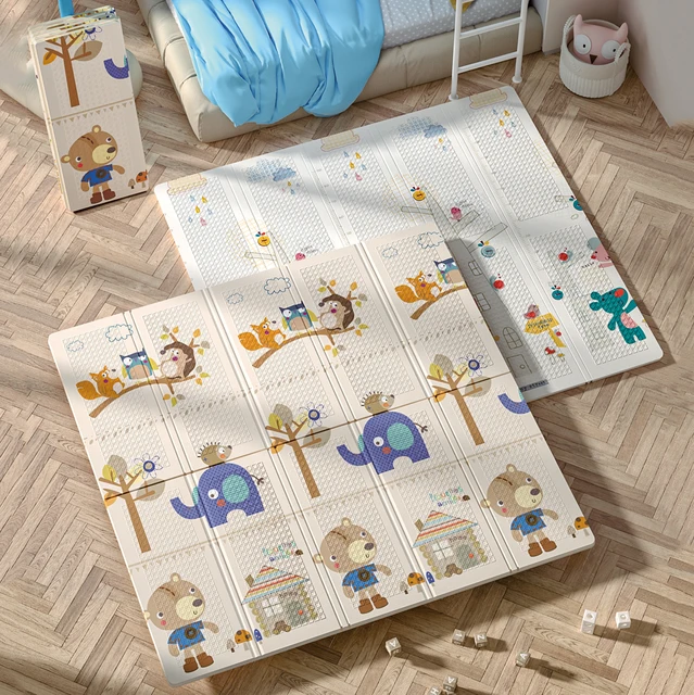 Infant Shining Baby Play Mat Portable Foldable Baby Climbing Pad Foam Pad XPE Environmental Tasteless Parlor Game Blanket 2
