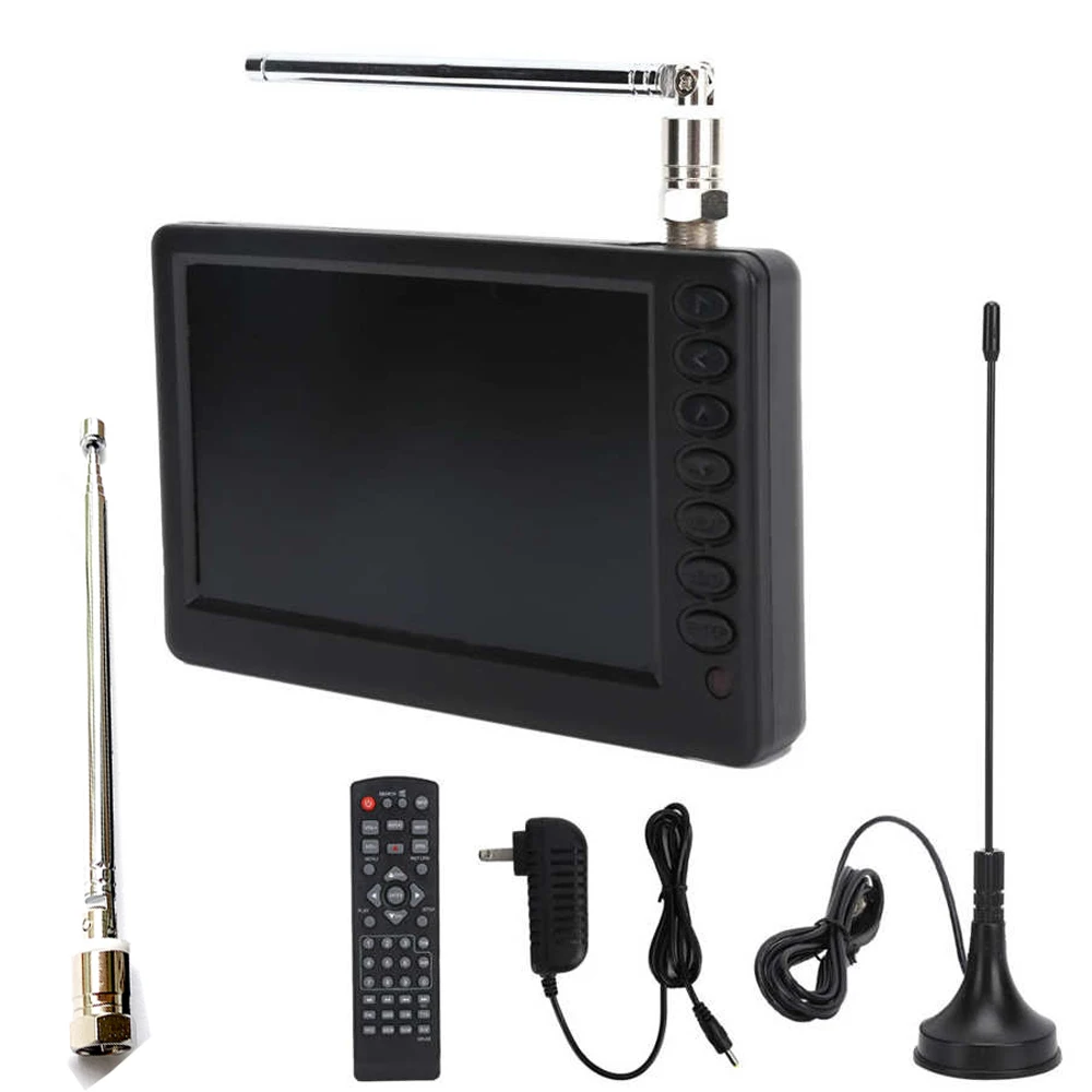 LEADSTAR-Mini TV Digital portátil de 16 pulgadas, dispositivo recargable,  compatible con DVB-T2, ISDBT, ATSC, Hevc, H265, 10Bit, Dolby D16