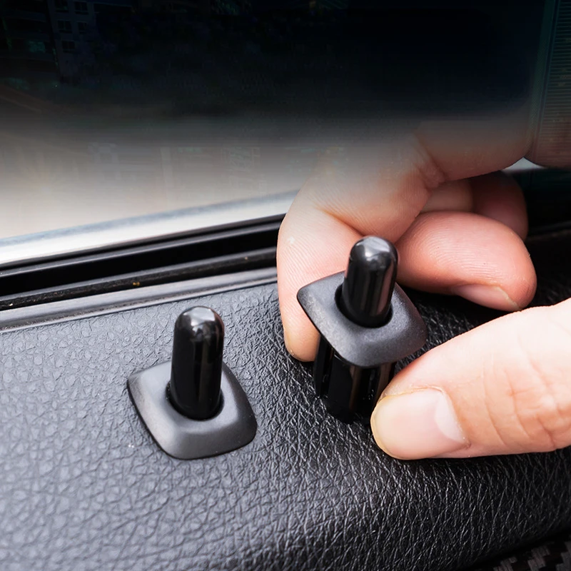 1PCS Car Rear Door Lock Pin Knob Cap for BMW 5 Series F10 F18 E39 X5 E53 520 525 523 528 530 X3 X4 F25 ABS Interior Accessories