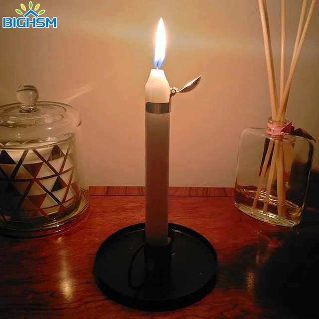 Apagador de velas automático para el hogar, vela de apagado de llama de  forma segura, Clip de extintor de llama de mecha, oro y plata - AliExpress