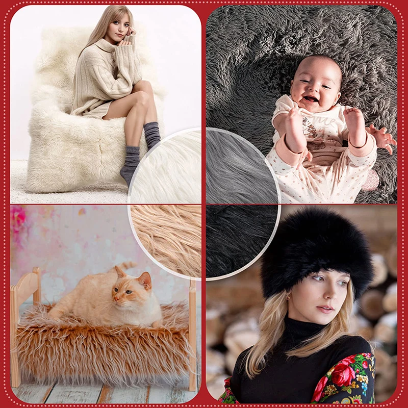 Fur Ribbon Tapes DIY Apparel Sewing Fluffy Trim Trimming Fabric Sewing Costume White Plush Fur Decoration Costume Crafts 1.5M