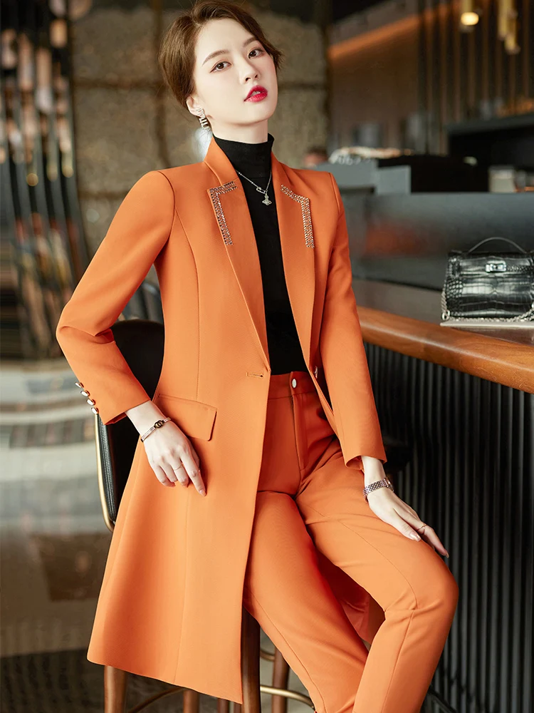 Long Formal Blazer Coat Formal Ladies Women Long Formal Blazer