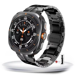 Luxury Titanium Band for 47mm Watch - Men's Metal Bracelet Strap (Black - T)