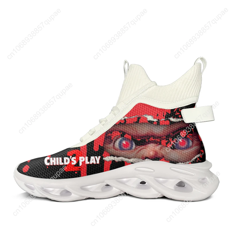 Película de terror Childs Play Chucky Flats Zapatillas altas para