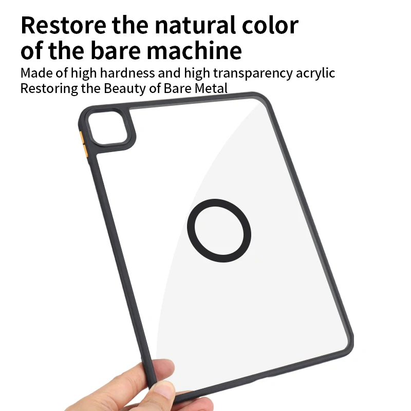 Magsafe Magnetic Smart Clear Shockproof Tablet Cover - Hard PC Protection