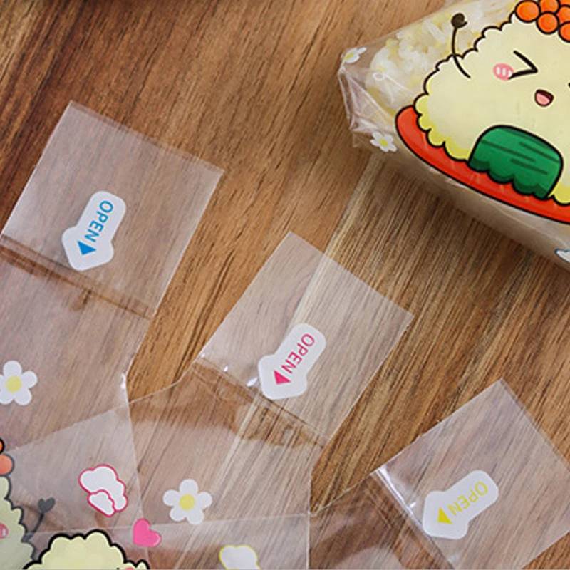50Pcs Schöne Cartoon Dreieck Reis Ball Verpackung Tasche Nori Onigiri Sushi Tasche Sushi, Der Form Bento Zubehör für Abendessen – Detail 2