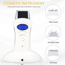 

Electric Mini USB Beauty Instrument Micro-current Ion galvanic Handheld Spa Device with 3 Massage Heads LCD Facial Care Tool