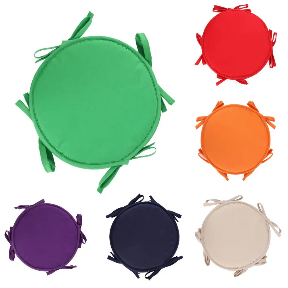 Circular Cushion Comfortable Non-slip Soft Round Tie-on Chair Seat Pad for Chair 3
