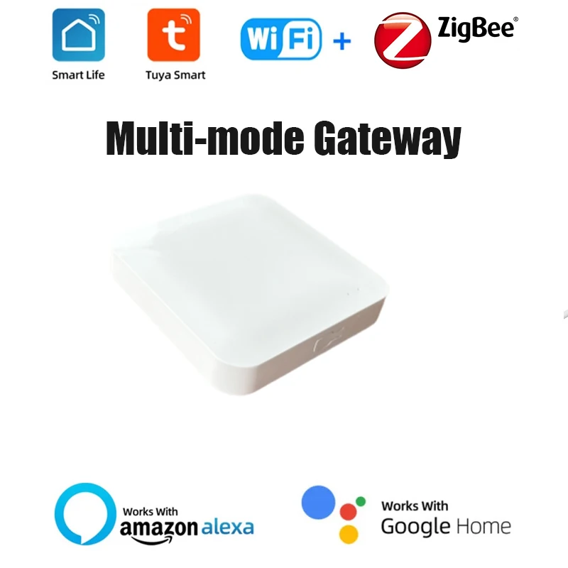 Multi-mode Smart Gateway ZigBee Bluetooth Mesh Hub Work with Tuya Smart App Voice Control Alexa Google Home yandex