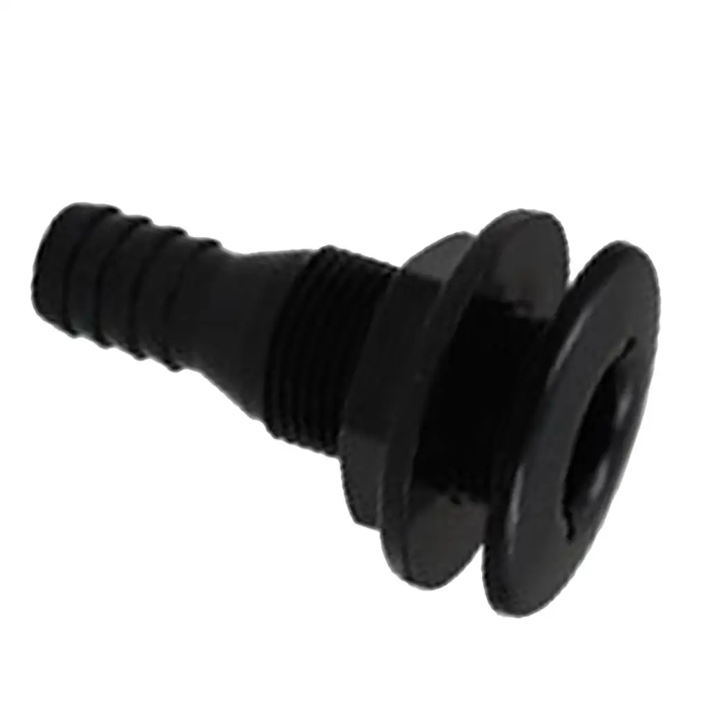 

5/8'' Black Marine Thru-Hull Fittings Bilge Pump Hose Fitting Yacht Parts