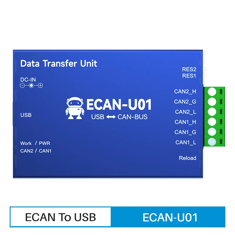 can to rs485 rs232 rs422 canbus serial protocol converter bidirectional transparent data transmission module CAN2.0 USB2.0 Protocol Converter CANBUS 2 Way Transparent Transmission Transceiver CAN BUS Data Monitoring ECAN-U01