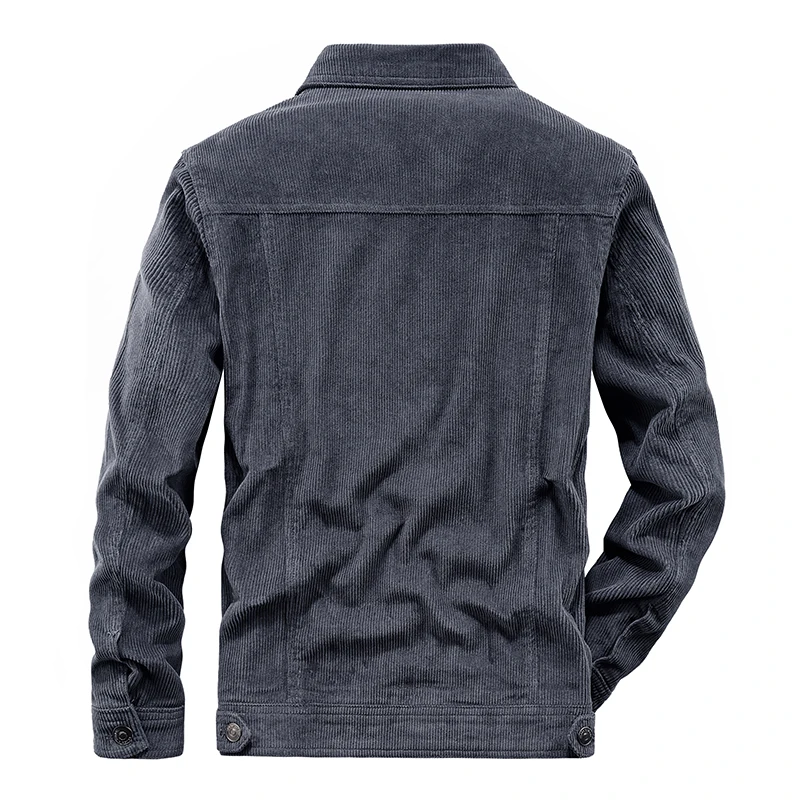 Spring and Autumn Men's Fashion Leisure Outdoor Sports Retro Corduroy Coat Mountaineering Clothing Cotton Cargo Jacket