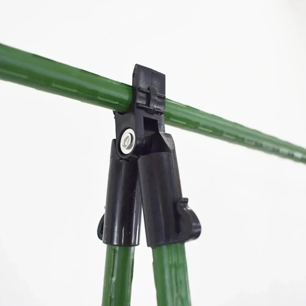 10Pcs Plant Support Climbing Vine Bracket Clip Awning Pillar Accessories Quickly Set Up Plant Steel Pipe Bracket Garden Support Plant Clips Plastic Plant Clips Plant Support Connector