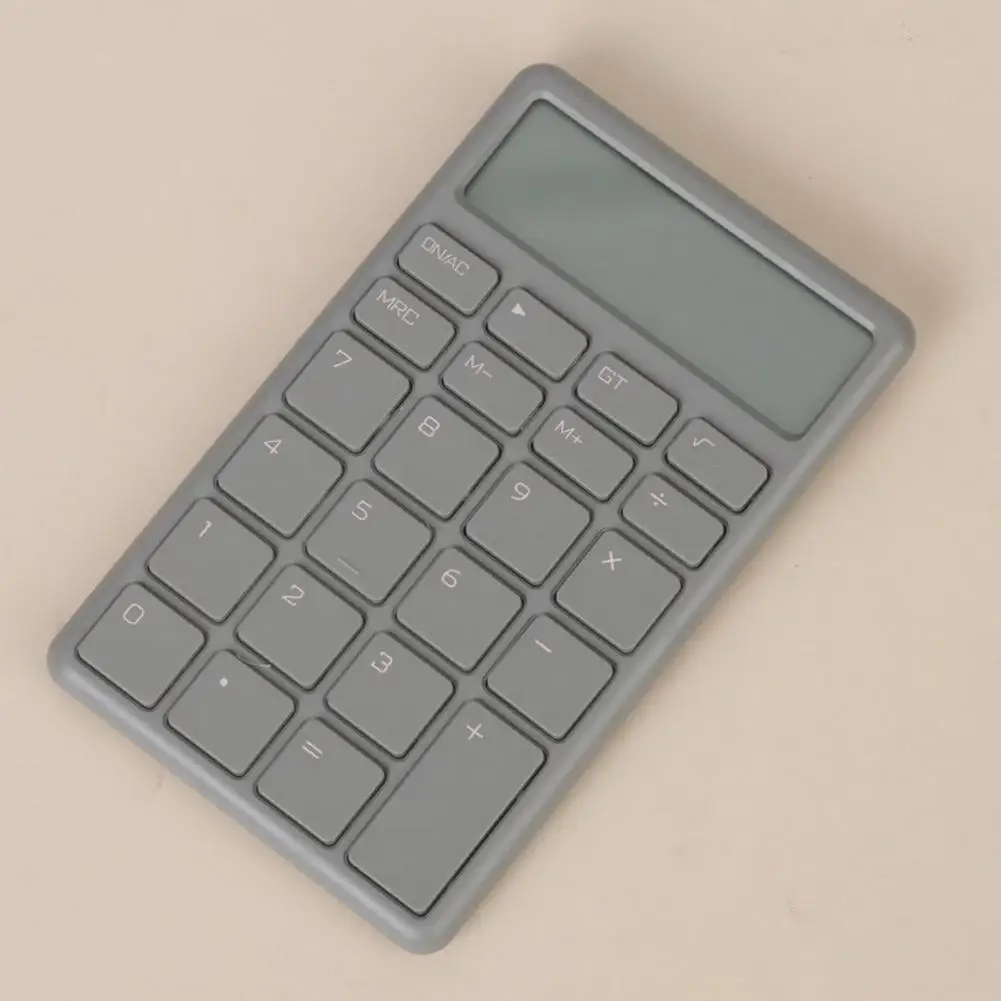 

Handheld Calculator Practical Comfortable Button ABS 12 Digits Solar Battery Basic Office Calculator Office Supply