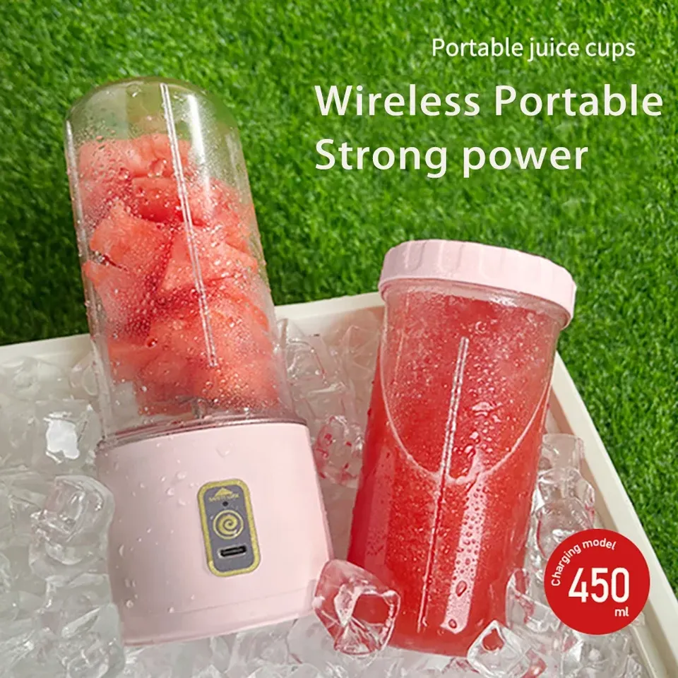 Portable USB Juicer Cup, Multifunction, Rechargeable, for Veggie, Fruit Juice & Milkshakes, Ideal for Home & Summer Use
