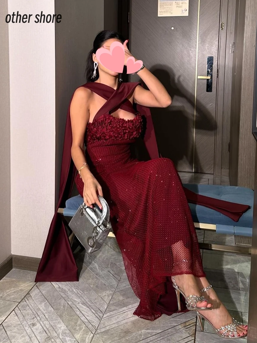 

Other Shore Elegant Vintage Sweet Sexy Red Flowers Lace Ribbon Summer Customize Formal Occasion Prom Dress Evening Party Gowns