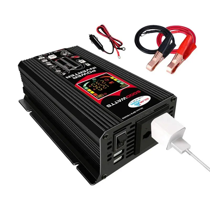

6000W Car Power Inverter Pure Sine Wave 110/220V Converter Car Inverters With LCD Display Screen For Computer Phone Tablet