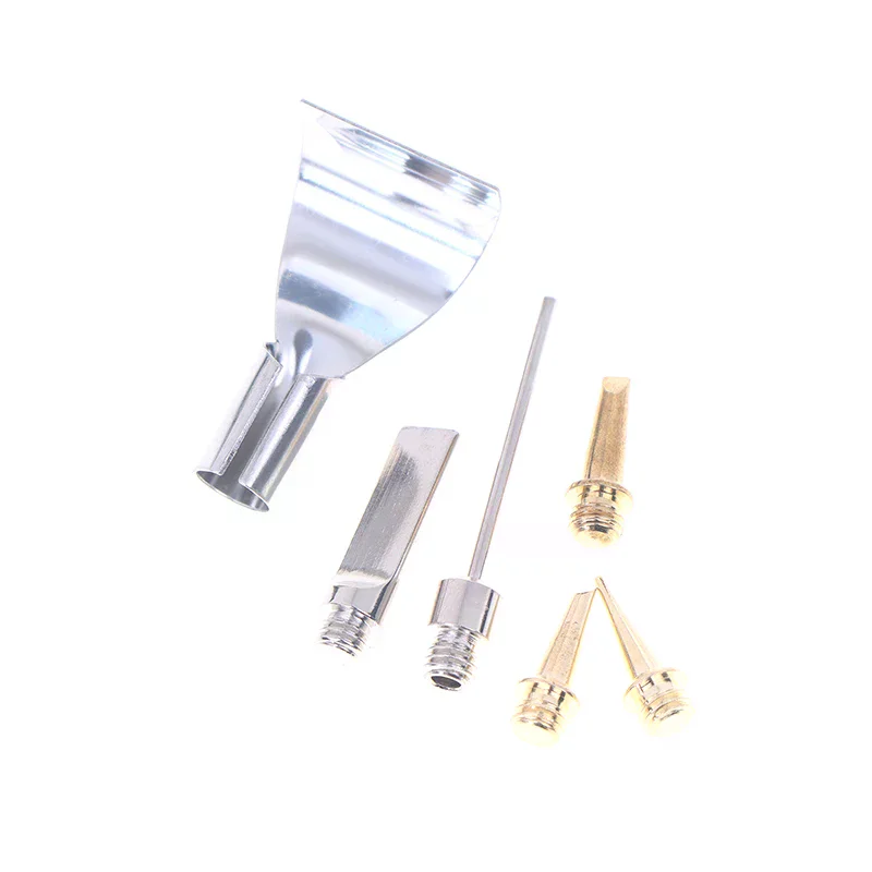 5/6Pcs Replacement Copper Tips Nozzle Kit For Hs-1115K / Mt-100 Aerated Flame Butane Gas Soldering Iron Cordless Welding Tool