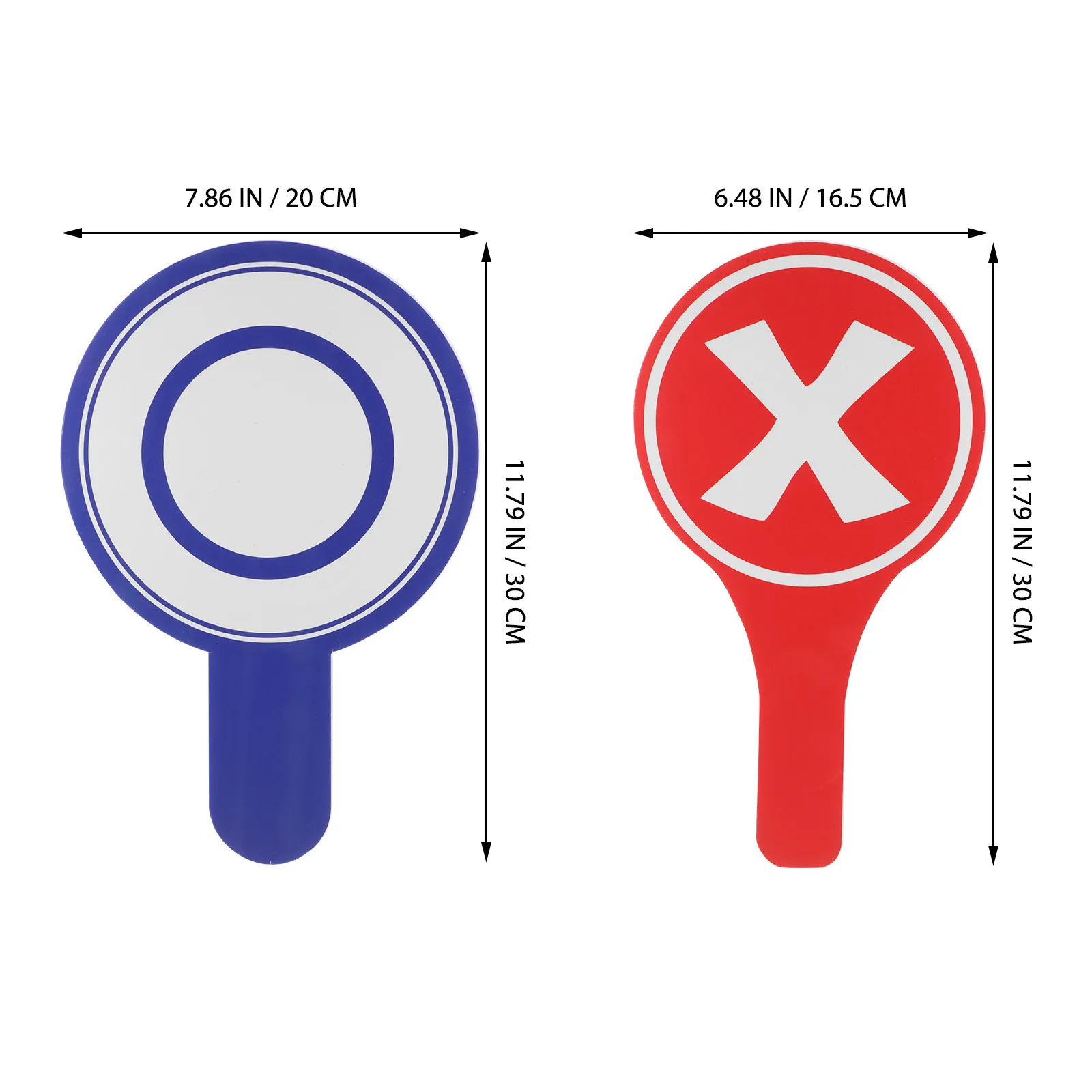 3개입 투표용 패들 교실 손신호기 교사용 이벤트 용품 건식 지우개 보드 재사용 가능 정답/잘못 학생 상호작용 도구