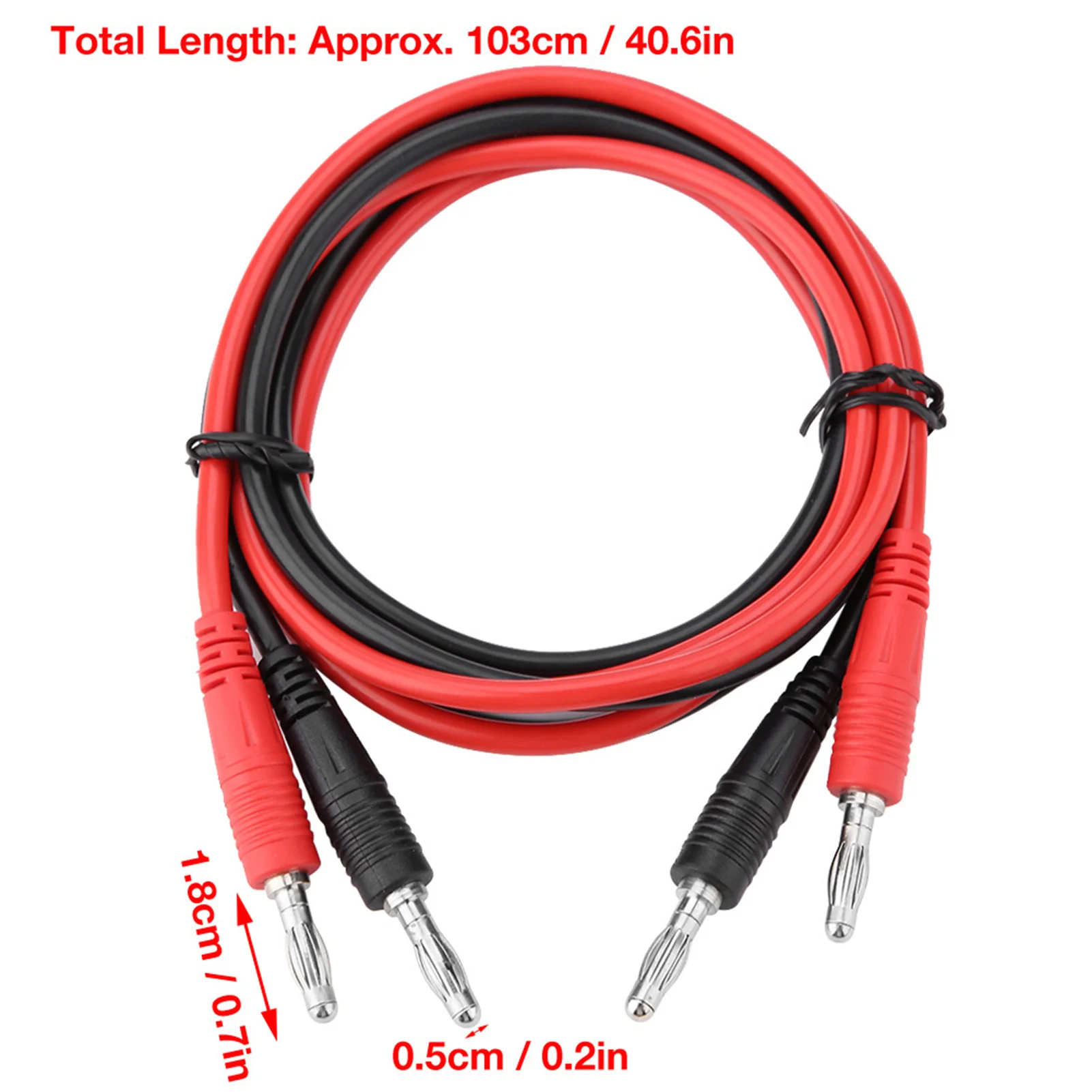 Banana Plug Testing Cable Test Probe P1041 4mm Banana Plug to Multimeter Testing Cables, banana plug alligator clip cable