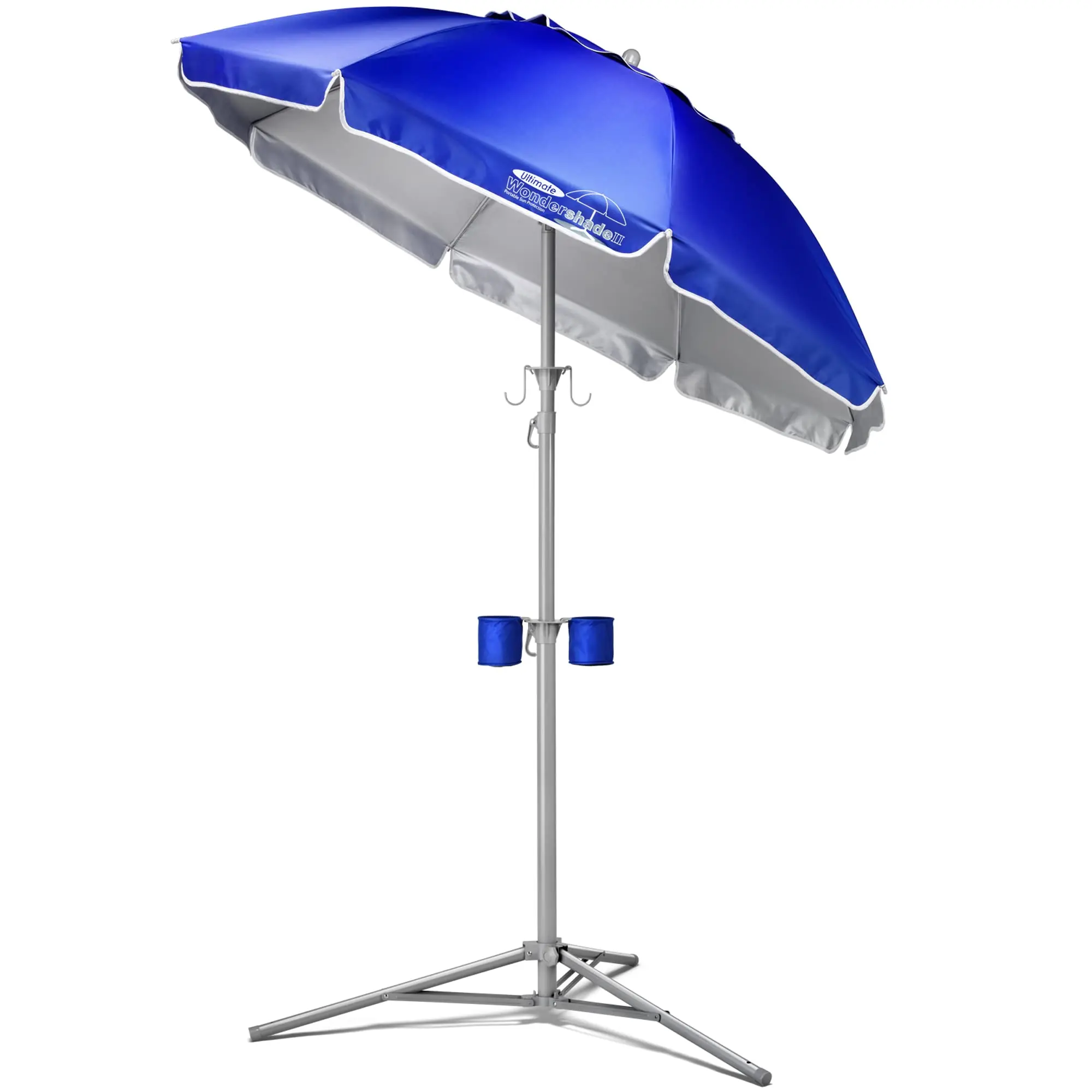 

5' Sun Shade Umbrella, Portable Lightweight Adjustable Instant Sun Protection UPF 50+ - Blue