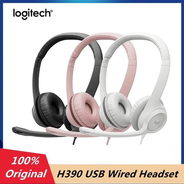 Logitech Auriculares USB H390 Para Computadora Color Rosa