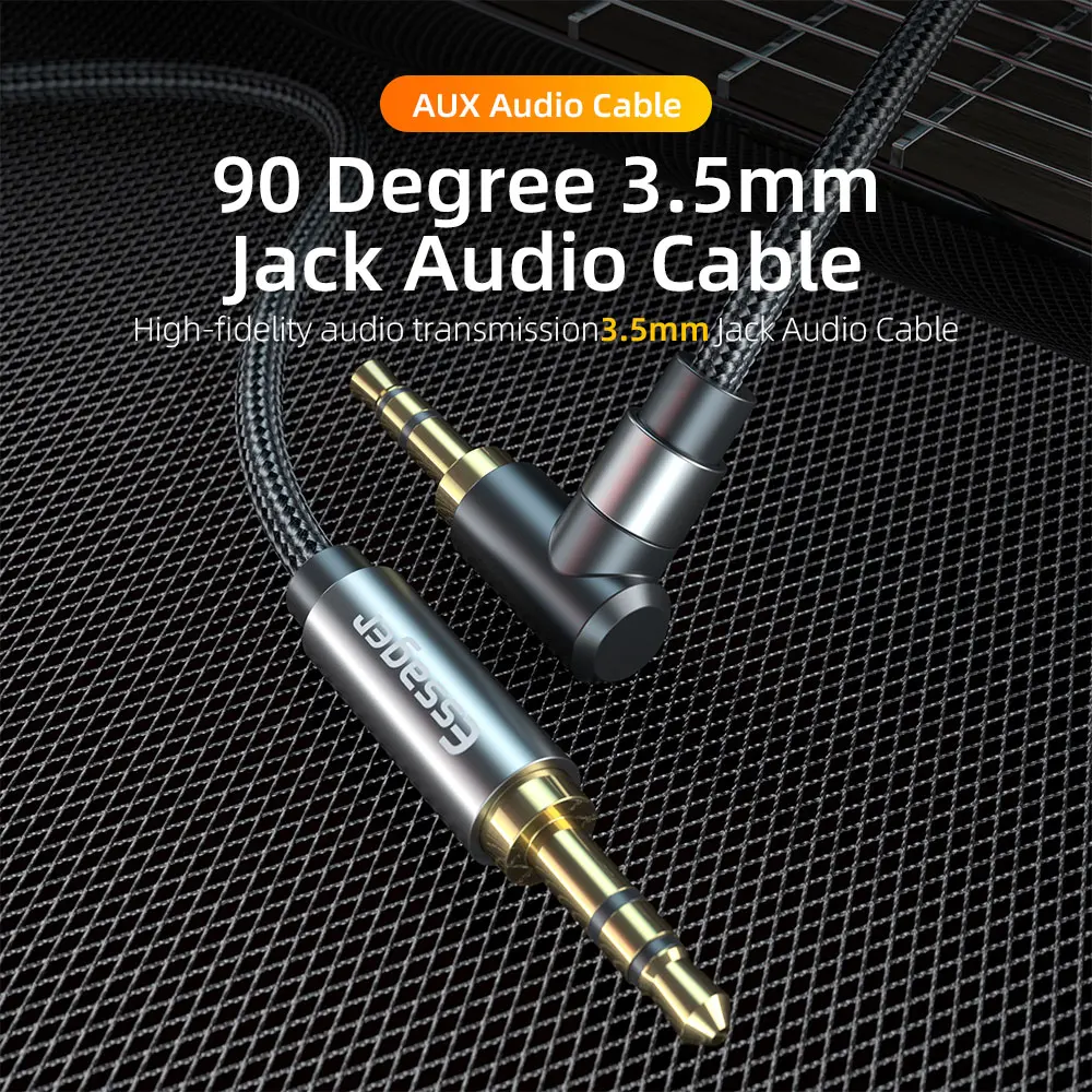 ESSAGER AUX Cable 3.5mm Jack Audio Cable For Speaker Wire Headphone Car 3.5mm Jack Hifi Aux Adapter Cord For Xiaomi Samsung Best Sellers In Consumer Electronics
