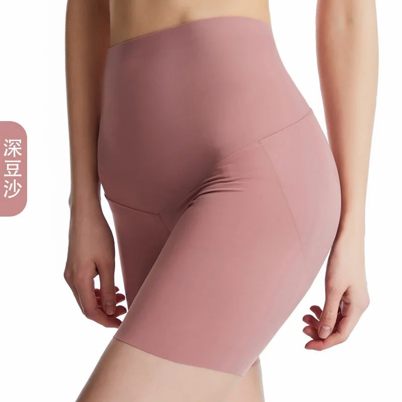 Summer New Casual Yoga Sports Shorts Solid Color High Waist Hip Lift Pants Women's Running Fitness Tight Capris