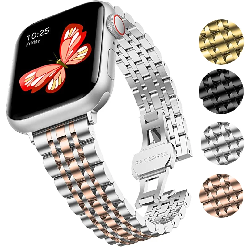 

For apple Watch with stainless steel metal iwatch steel band apple watch8SE Samsung Huawei gt