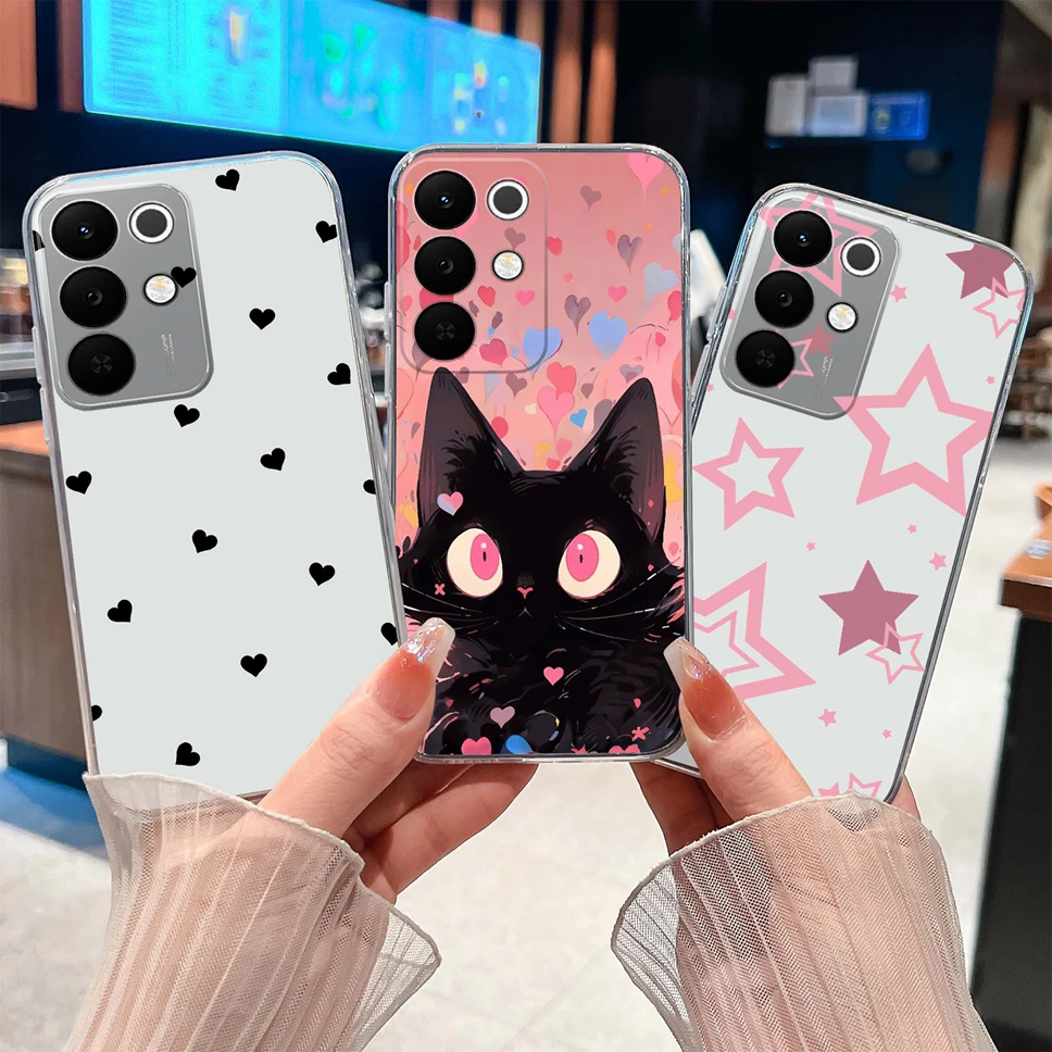 Colorful Patterned Clear Soft Silicone Phone Cover - Lightweight and Stylish Case