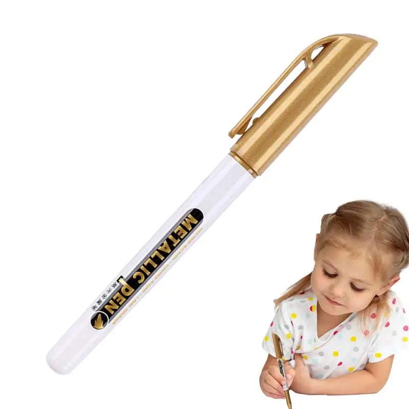 

Paint Markers For Metal Round Tip Fast Drying Universal Paint Pens Fade-Proof Paint Pens For Art Projects Photo Albums Portable