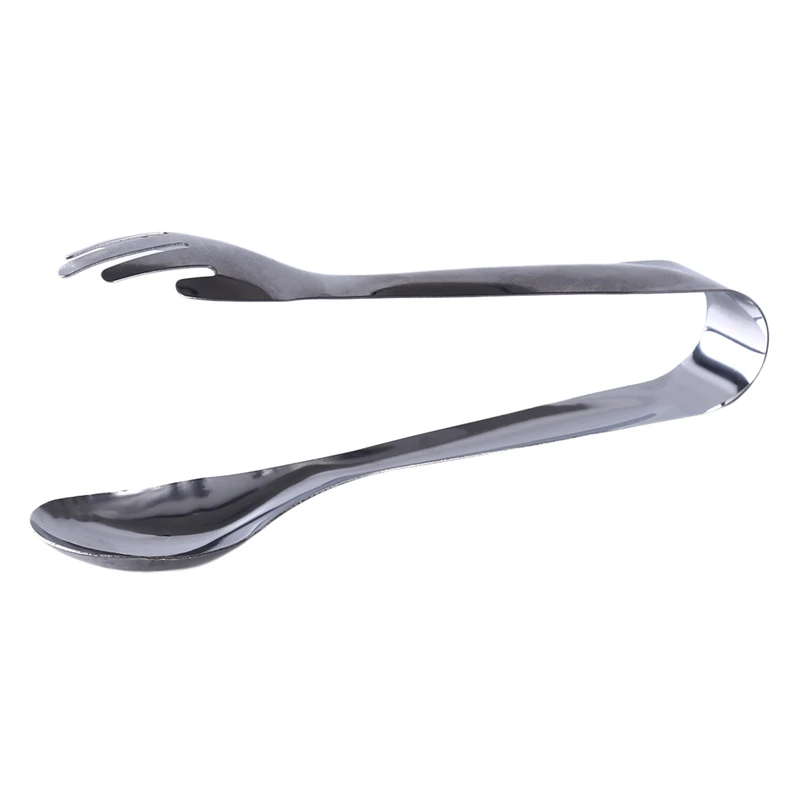 Stainless Steel Food Clip Spoon Fork Tongs Salad Clip Party Pastry Buffet Pliers Kitchen Accessories