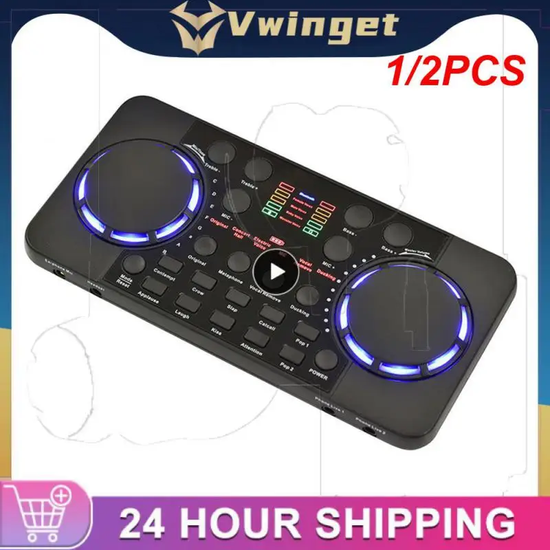 

1/2 шт., внешняя звуковая карта для мобильного телефона