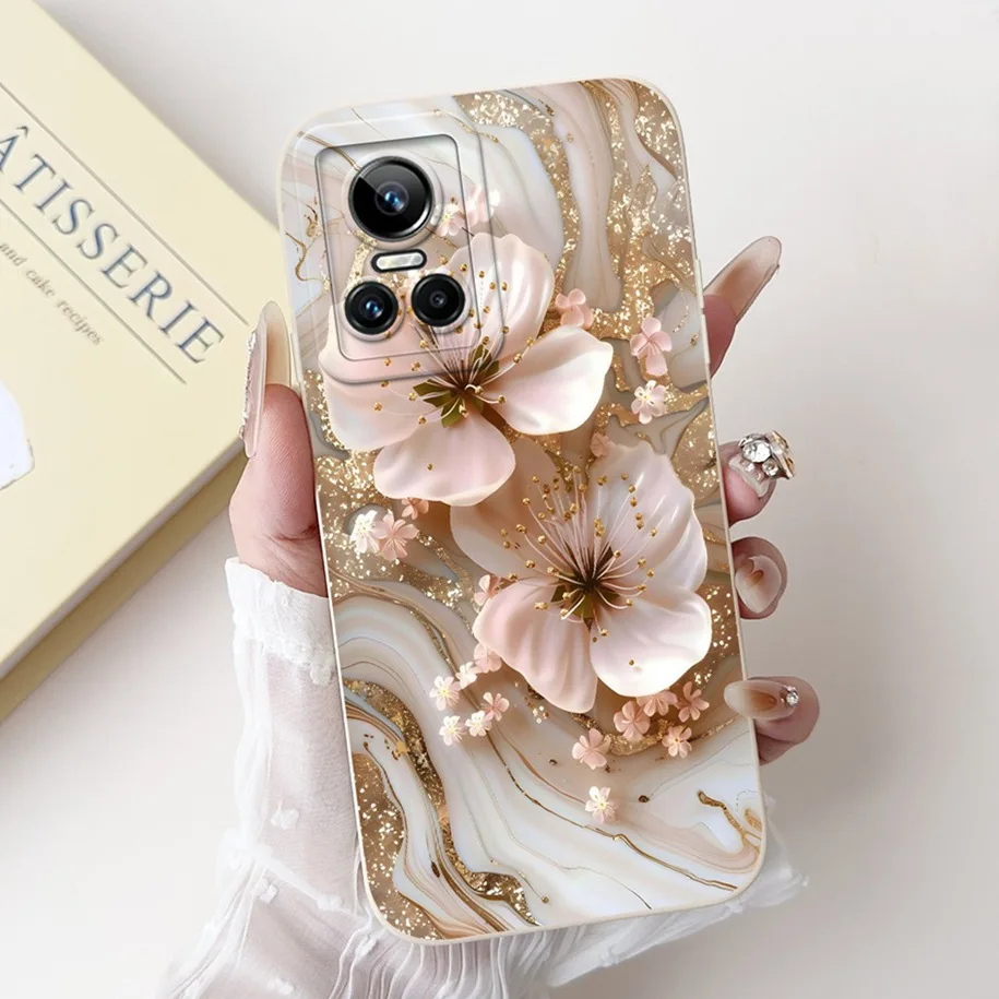 Floral Shockproof Silicone Matte Phone Case – Stylish & Protective TPU Cover