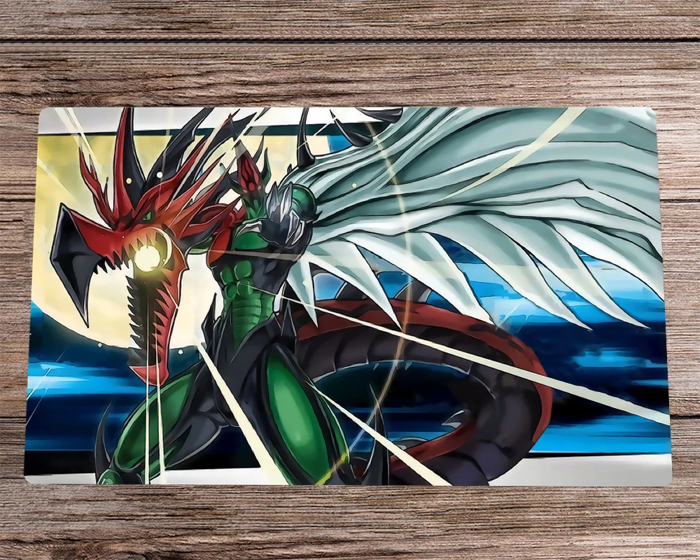 Yugioh Tcg Ccg Playmat Elemental Hero Flame Wingman Trading Card Game